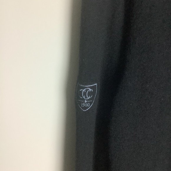 Peter Millar Men's Black 100% Merino Wool V Neck Sweater XL - Picture 7 of 9